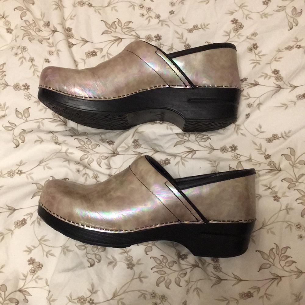 Pearlescent Dansko Clogs - image 6